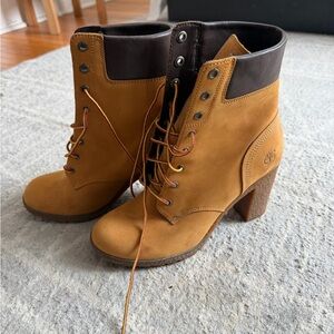 Timberland Women's Brown and Tan Heeled Boots